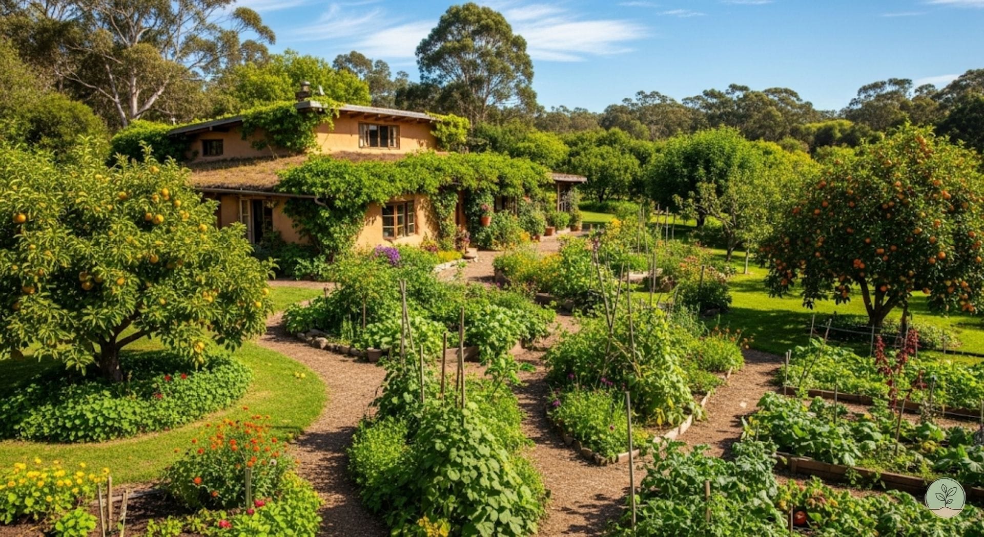 Grand jardin permaculture