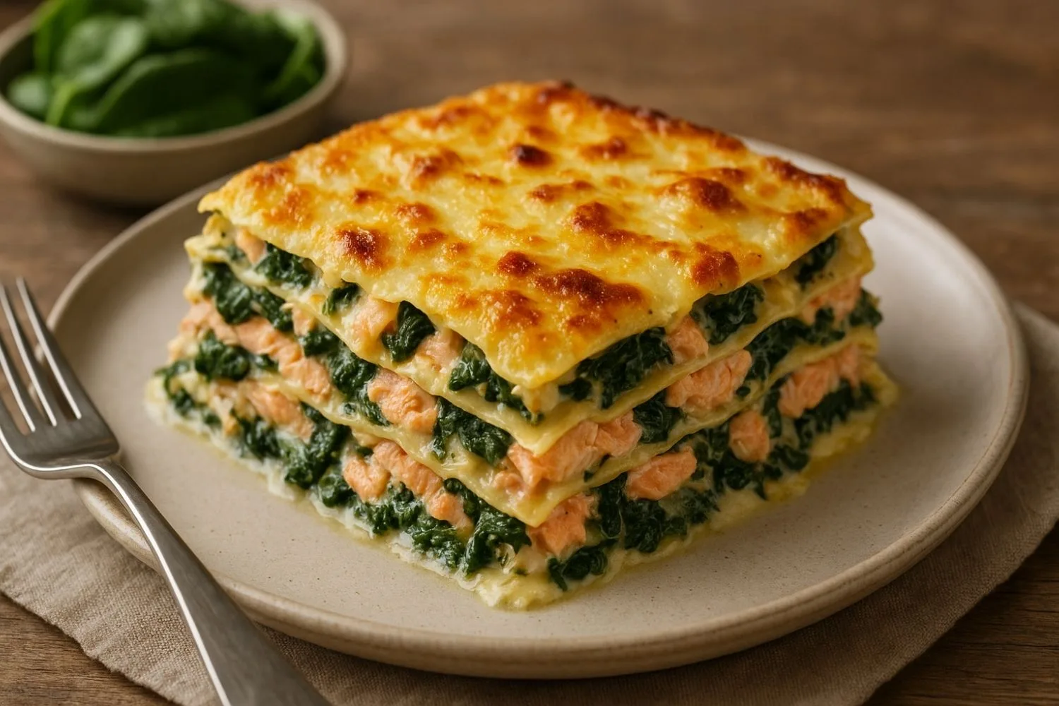 Lasagnes saumon épinards