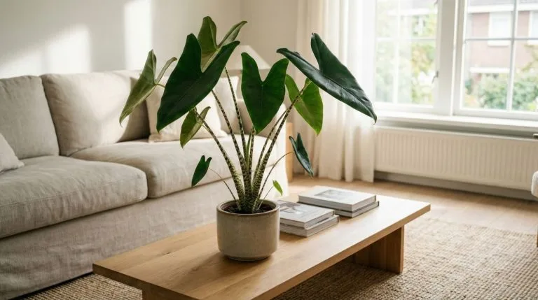 Alocasia zebrina géante avec feuillage XXL