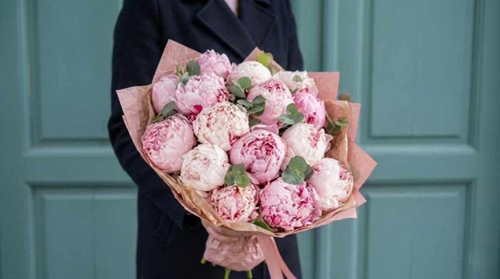 bouquet de pivoines