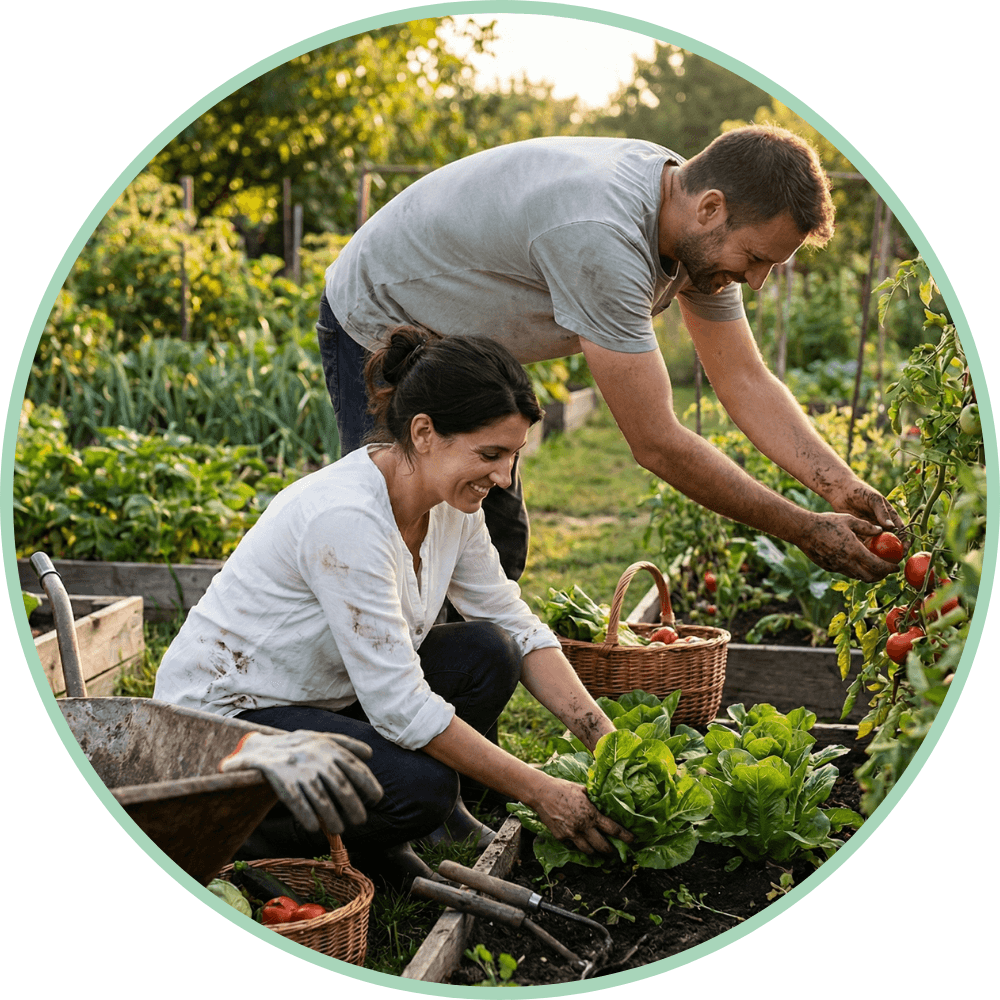 Cindy et Loic au jardin