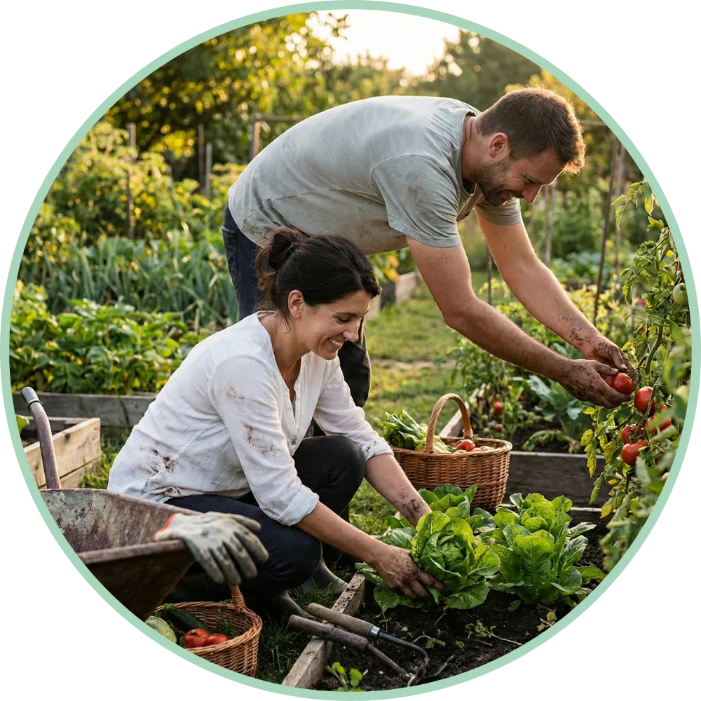 Cindy et Loic au jardin