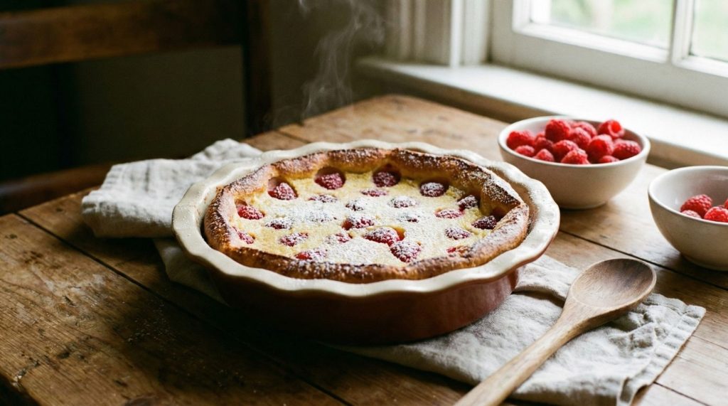 Clafoutis express aux framboises