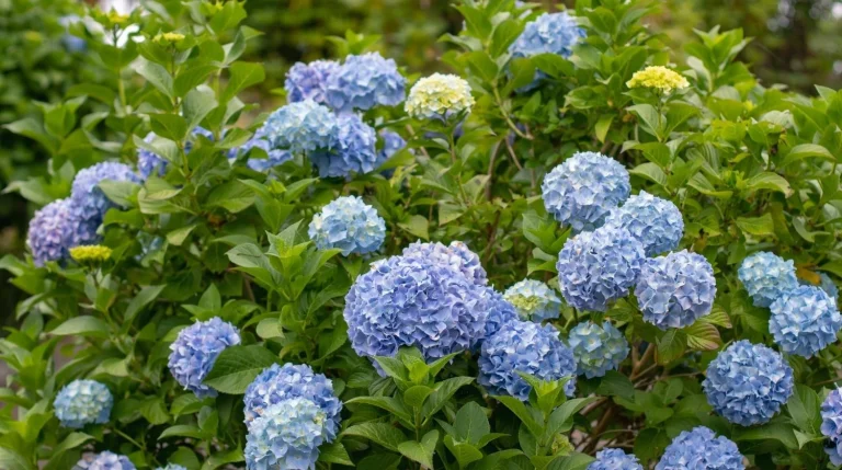 pied d'hortensia bleu