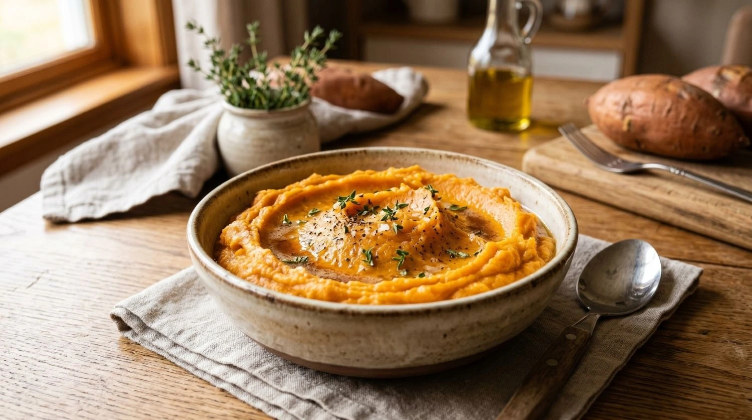 Purée de patate douce onctueuse + 5 variantes