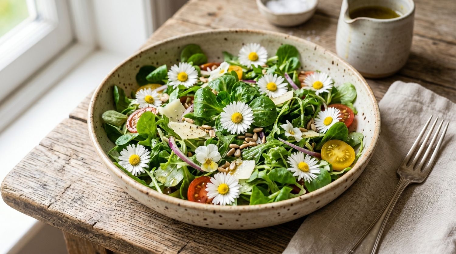 salade de pâquerettes