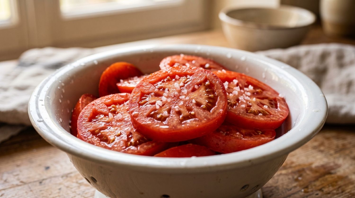 dégorgeage des tomates