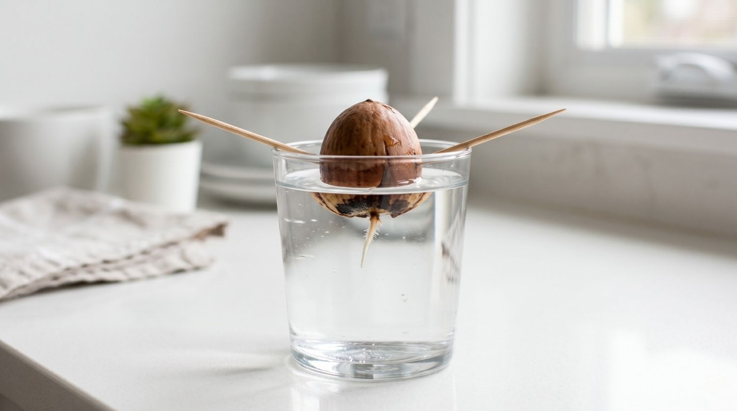 germination d'un avocat