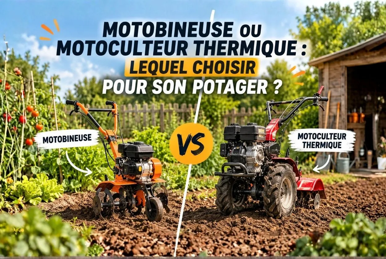 Motobineuse ou motoculteur thermique : Lequel choisir pour son potager ?