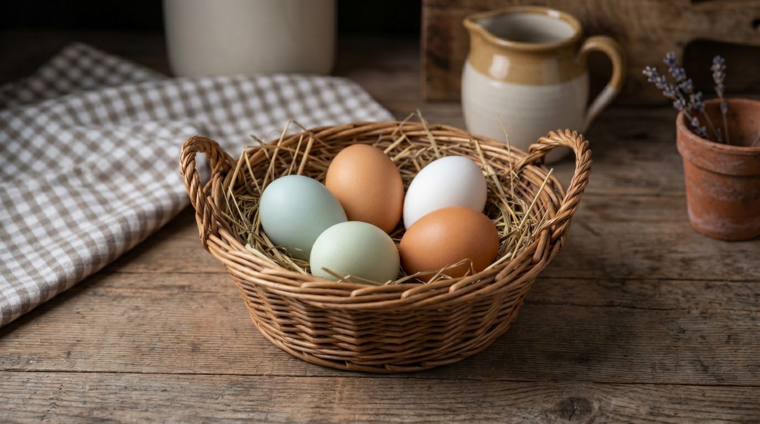 œufs bleus de poule azur