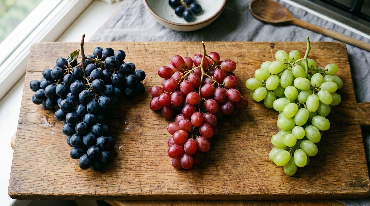 tableau des variétés de raisins