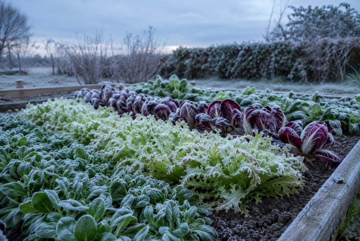 Variétés de salades d'hiver à semer au potager