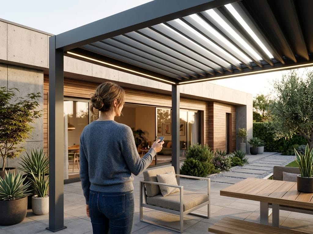 pergola bioclimatique motorisée