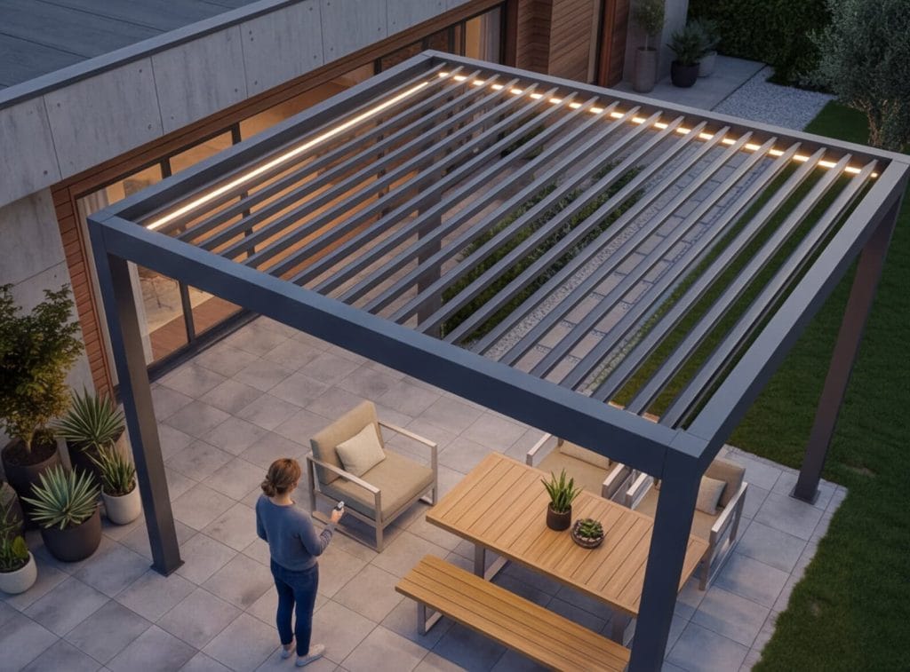 pergola bioclimatique motorisée