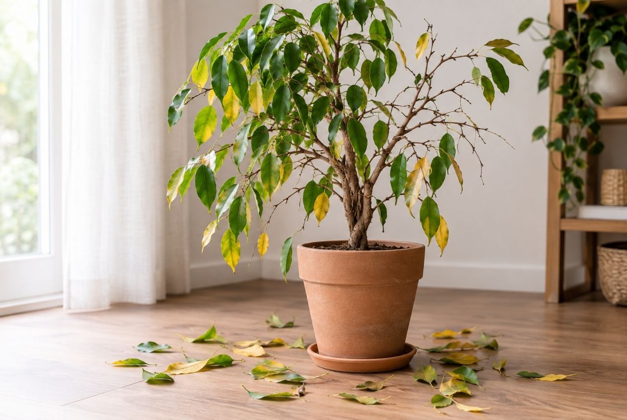 Ficus qui perd ses feuilles : Cause et solution