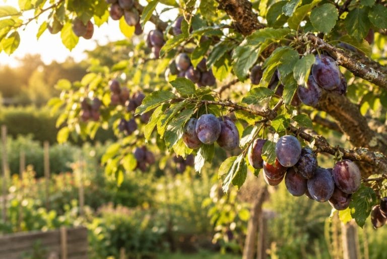 prunes sur un prunier