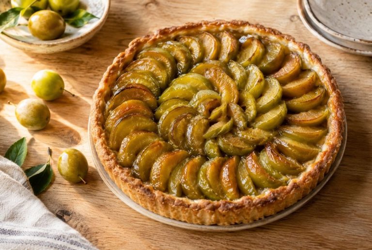 tartre aux prunes reine-claude