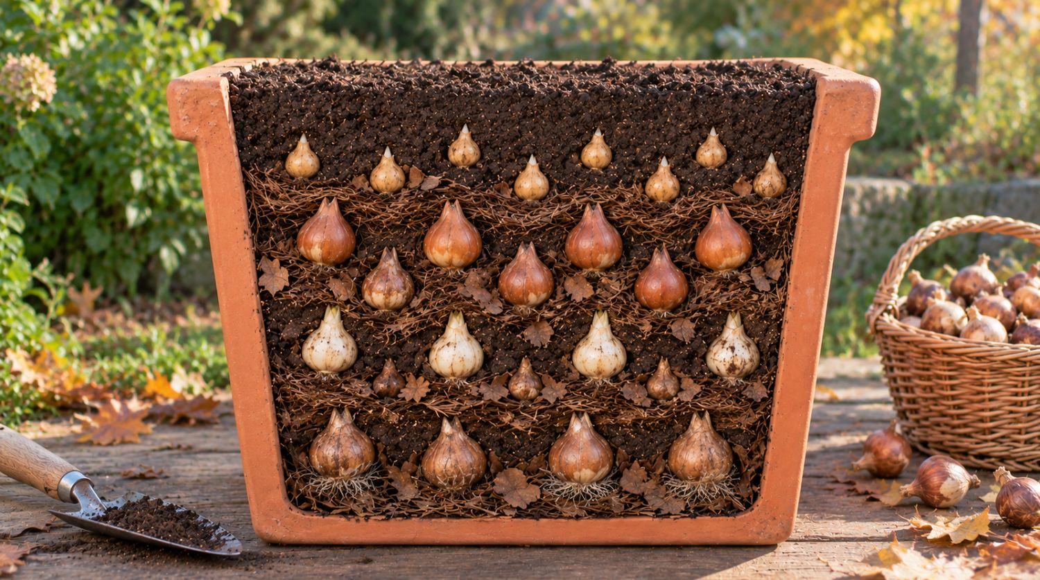 Potée en lasagnes de bulbes printaniers